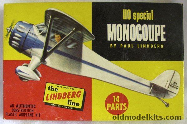 Lindberg 1/48 110 Special Monocoupe, 405-29 plastic model kit